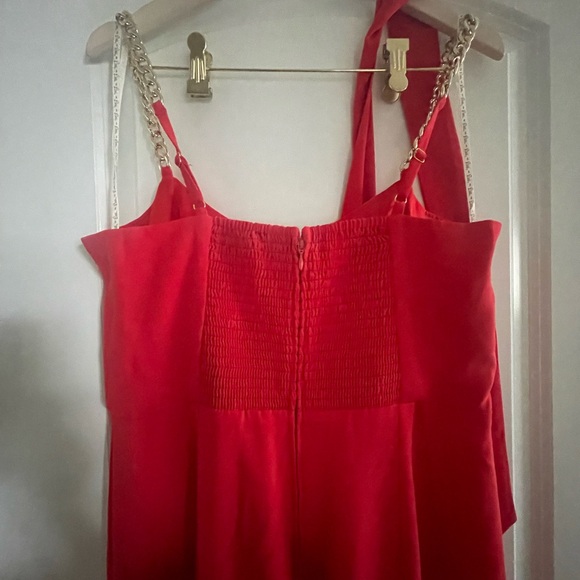 Lilly Pulitzer Zemira Sleeves Jumpsuit, Red, Size 12 - Picture 8 of 9